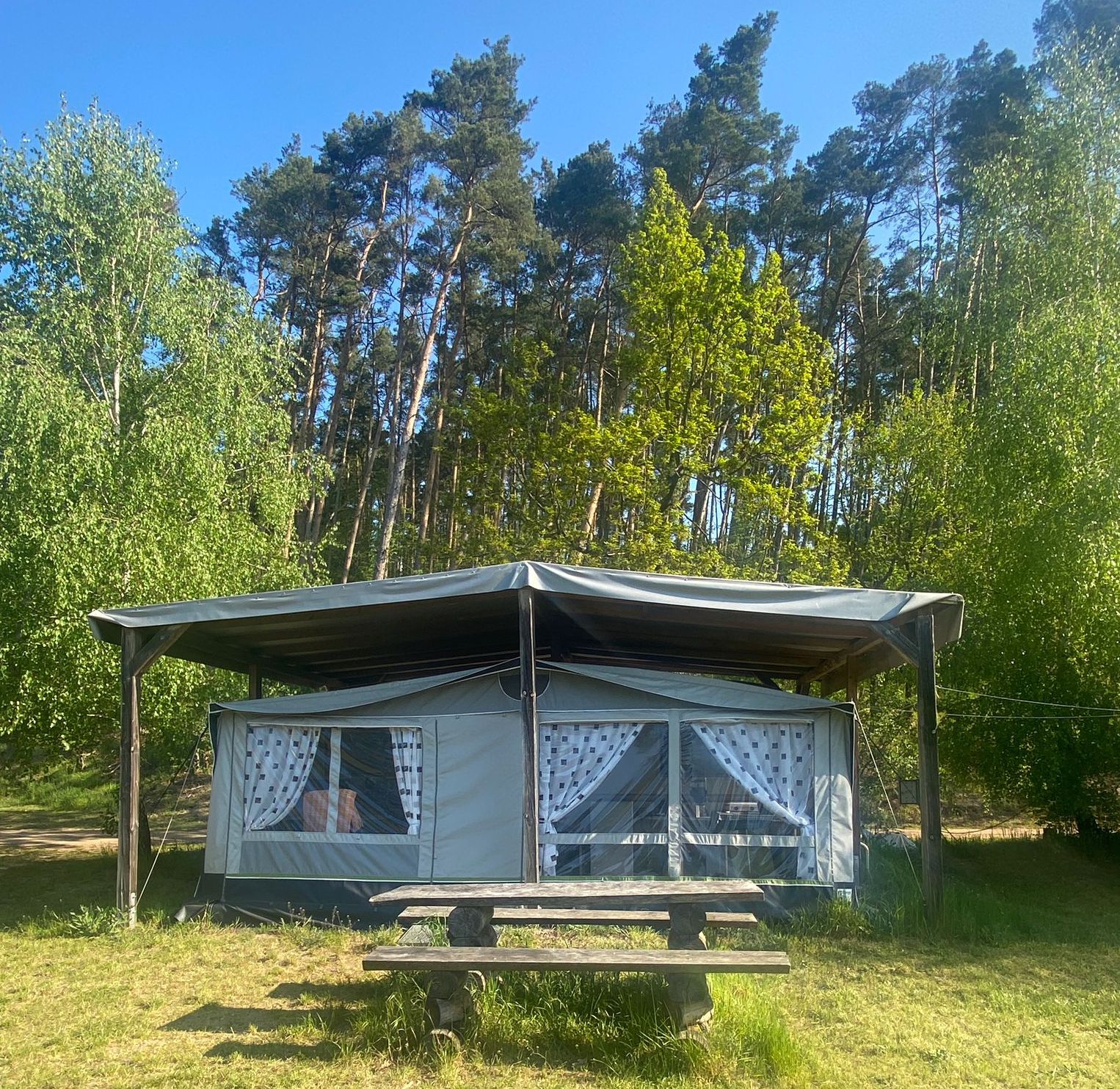 Wohnwagenverleih auf dem Campingplatz Camping36